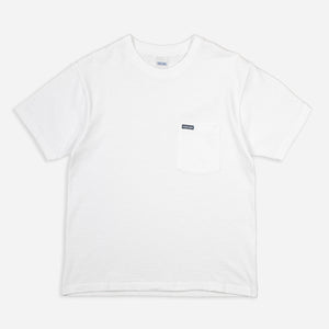 Dubbleware - SLUB POCKET T-SHIRT - BRIGHT WHITE -  - Main Front View