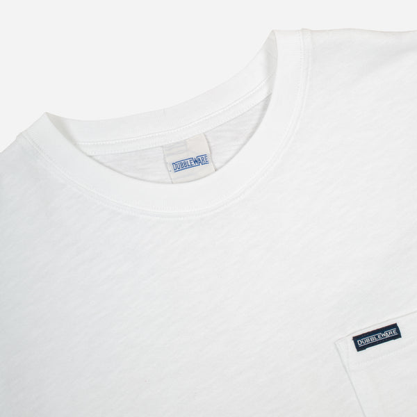 SLUB POCKET T-SHIRT - BRIGHT WHITE