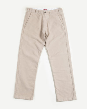 Dubbleware - MOLESKIN WORK CHINO PANT - TAN -  - Main Front View