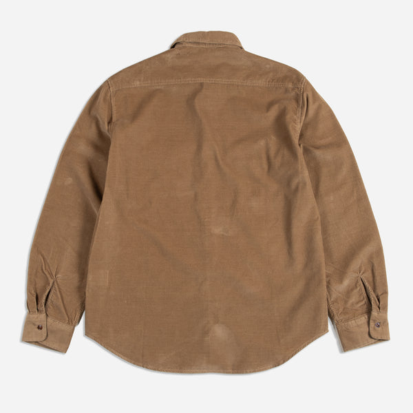 CORDUROY WORK SHIRT - BROWN