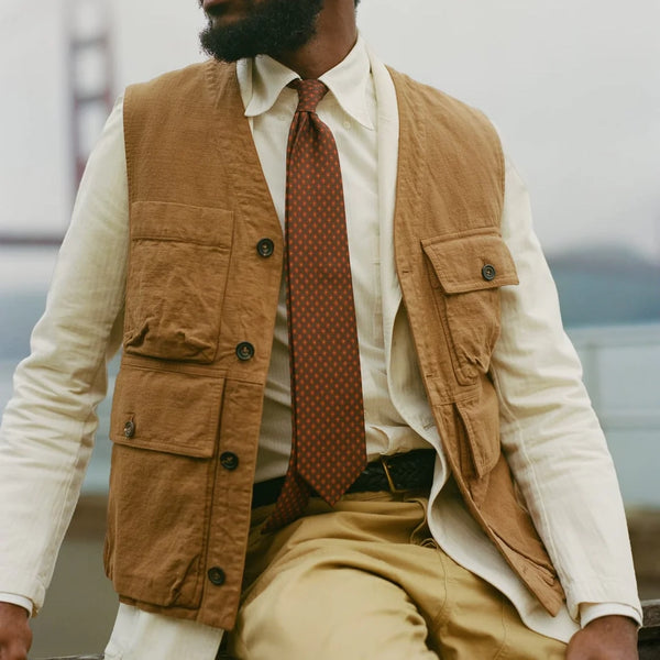 UTILITY VEST - TOBACCO
