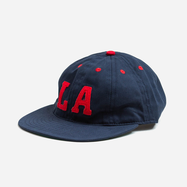 LA (PCL) 1941 6 PANEL VINTAGE CAP - NAVY/RED
