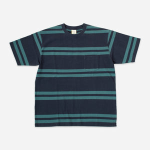 Khakis 2020 - BOLD STRIPE T-SHIRT - NAVY -  - Main Front View
