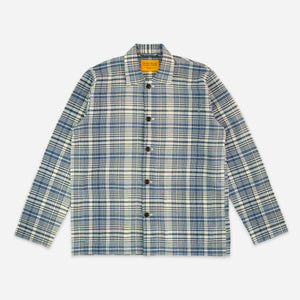 Original Madras Trading Company - NO 106 SHIRT JACKET - MADRAS NAVY/NATURAL -  - Main Front View