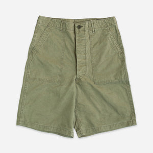 Orslow - SUMMER FATIGUE SHORTS - GREEN -  - Main Front View