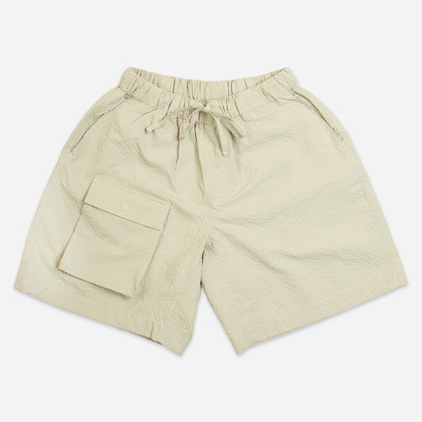 COMFORTABLE BANDING SHORT - BEIGE