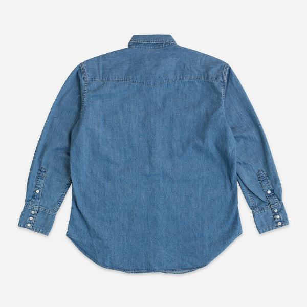 DENIM WESTERN SHIRT - USED WASH
