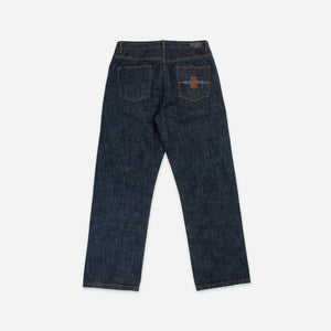 Pendleton - SELVEDGE NEEDLEWORK STRAIGHT DENIM JEANS - INDIGO ONE WASH -  - Main Front View