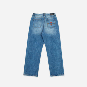 Pendleton - SELVEDGE NEEDLEWORK STRAIGHT DENIM JEANS  - WASHED BLUE -  - Main Front View