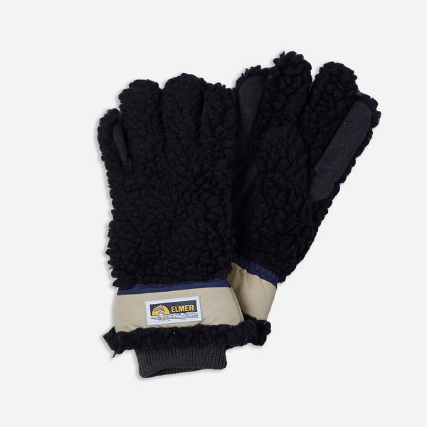 TEDDY 5 FINGER GLOVES - BLACK