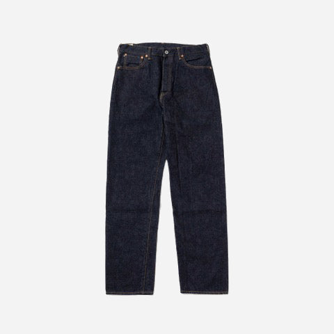 GARAGE WORK STRAIGHT SELVEDGE DENIM JEANS - ONE WASH