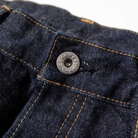 GARAGE WORK STRAIGHT SELVEDGE DENIM JEANS - ONE WASH