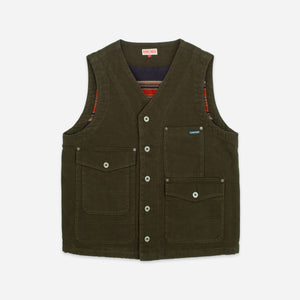 Dubbleware - BLANDFORD FIELD VEST - OLIVE -  - Main Front View