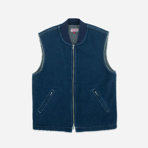 Dubbleware - CAVVA FLEECE LINED VEST - NAVY -  - Main Front View