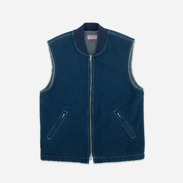 CAVVA FLEECE LINED VEST - NAVY