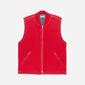 Dubbleware - CAVVA FLEECE LINED VEST - RUST -  - Main Front View