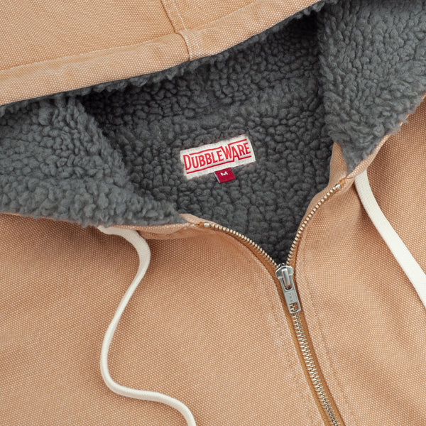 CAVVA FLEECE LINED HOODED JACKET - TAN