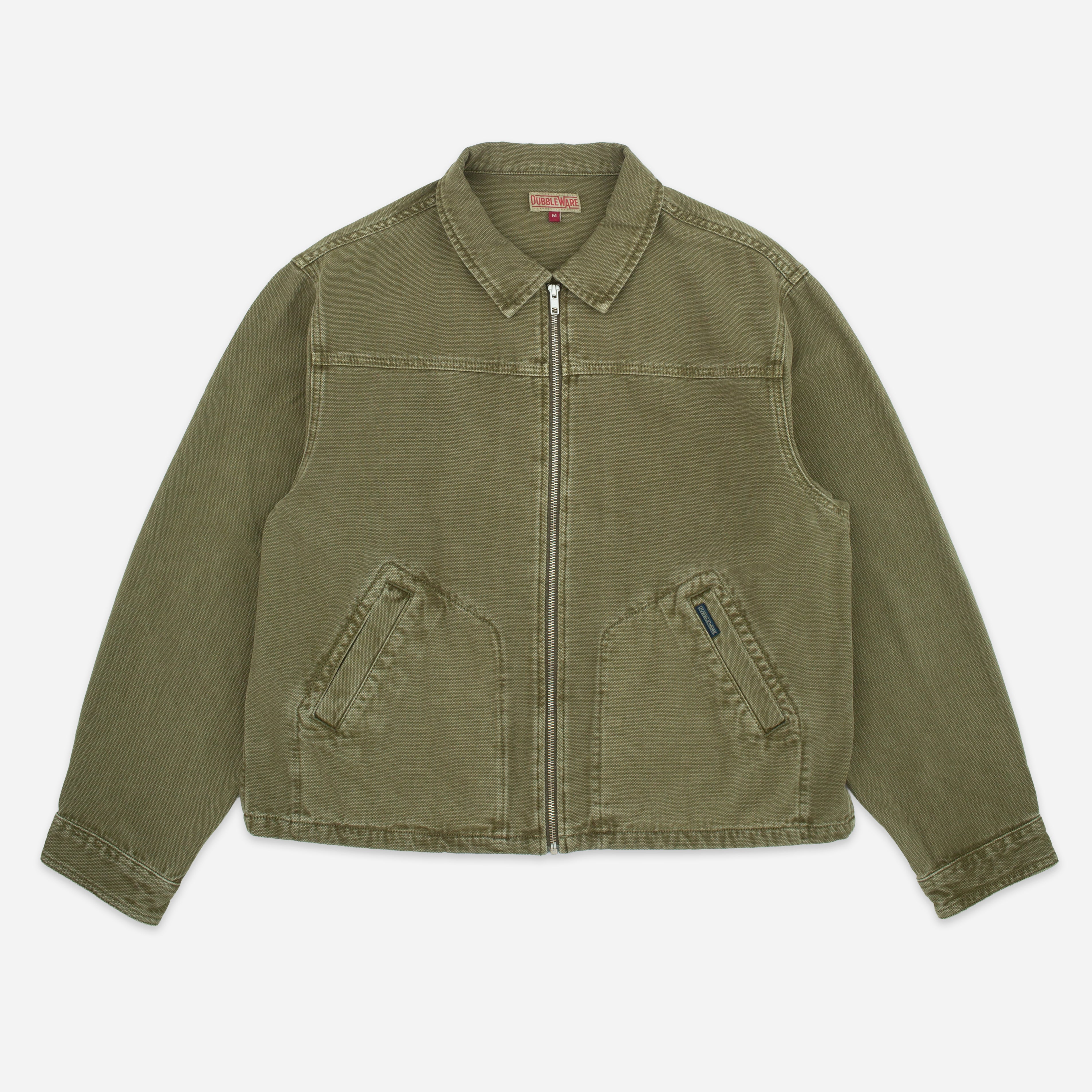 Dubbleware CROP JACKET - OLIVE - The Great Divide