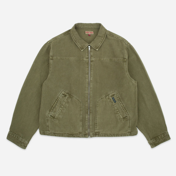 CROP JACKET - OLIVE