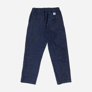 FOB Factory - RELAXED DENIM TRACK PANT - BLUE ONE WASH -  - Alternative View 1