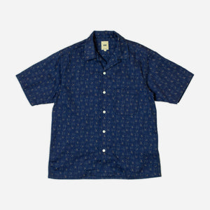 FOB Factory - I.D HOLIDAY SHIRT - INDIGO DYED -  - Main Front View