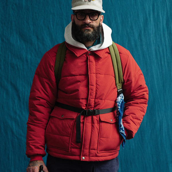 GRAIN JACKET - DARK RED