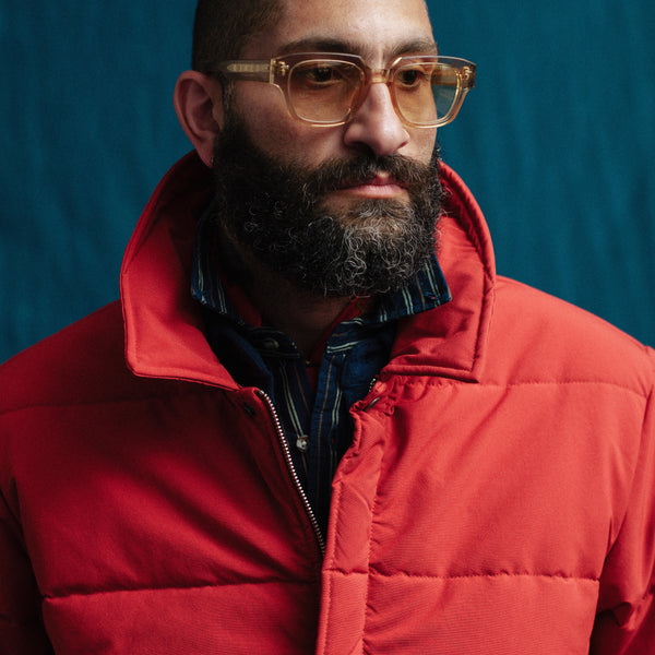 GRAIN JACKET - DARK RED