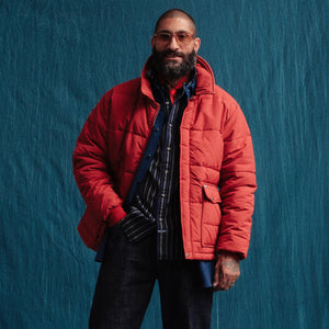 Dubbleware - GRAIN JACKET - DARK RED -  - Alternative View 1