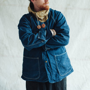 Orslow - 60/40 COVERALL HOODED JACKET - DENIM ONE WASH -  - Alternative View 1