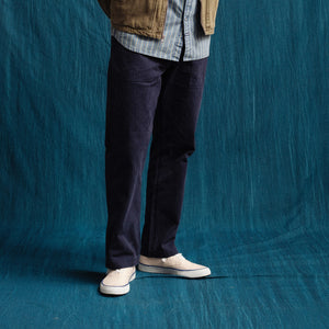 Dubbleware - HERRINGBONE FATIGUE PANT - NAVY -  - Alternative View 1