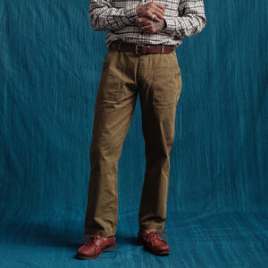 Dubbleware - HERRINGBONE FATIGUE PANT - GREEN -  - Alternative View 1