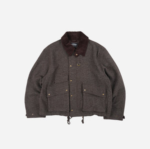 Frizmworks - Frizmworks Herringbone Wool Hunting Jacket - Pine Brown -  - Main Front View