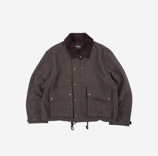 Frizmworks Herringbone Wool Hunting Jacket - Pine Brown