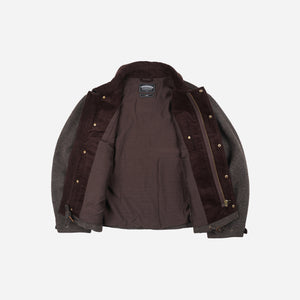 Frizmworks - Frizmworks Herringbone Wool Hunting Jacket - Pine Brown -  - Alternative View 1