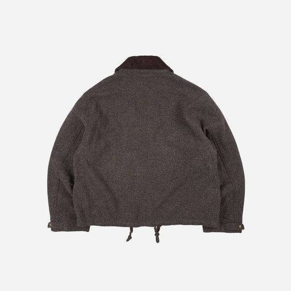 Frizmworks Herringbone Wool Hunting Jacket - Pine Brown