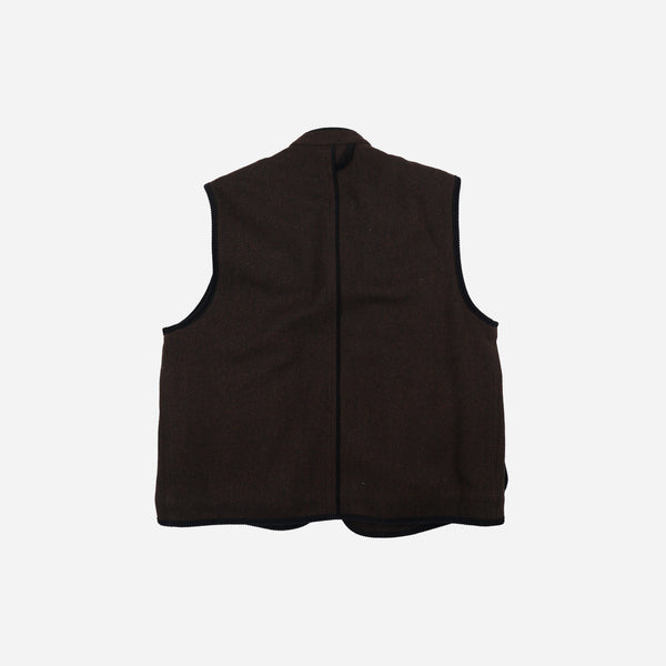 Frizmworks Herringbone Wool Hunting Vest - Chestnut Black