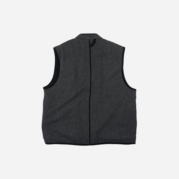 Frizmworks Herringbone Wool Hunting Vest - Grey Black