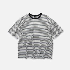 Frizmworks - HORIZON STRIPE HALF T-SHIRT - OATMEAL -  - Main Front View