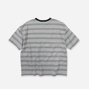 Frizmworks - HORIZON STRIPE HALF T-SHIRT - OATMEAL -  - Alternative View 1
