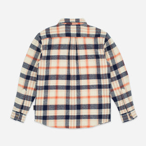 Pendleton - BIG POCKET FLANNEL SHIRT - SILVER LINING/ORANGE-BLUE -  - Alternative View 1