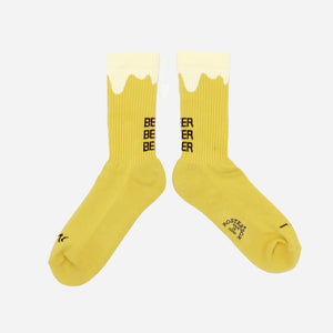 Rostersox - BEER SOCKS - YELLOW -  - Main Front View