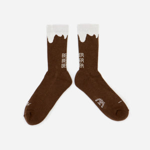 Rostersox - BEER SOCKS - BROWN -  - Main Front View