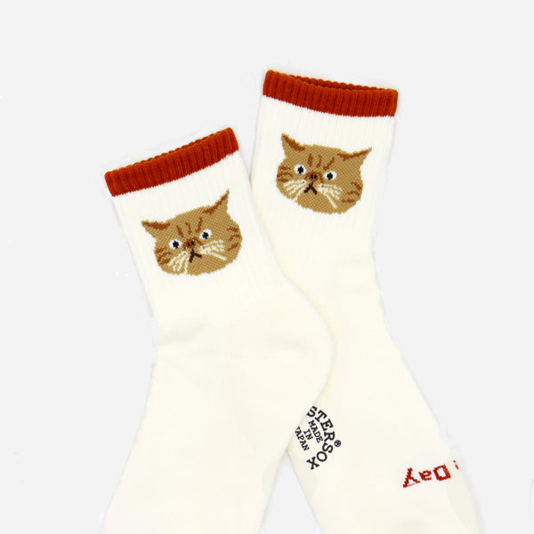 CAT SOCKS - WHITE
