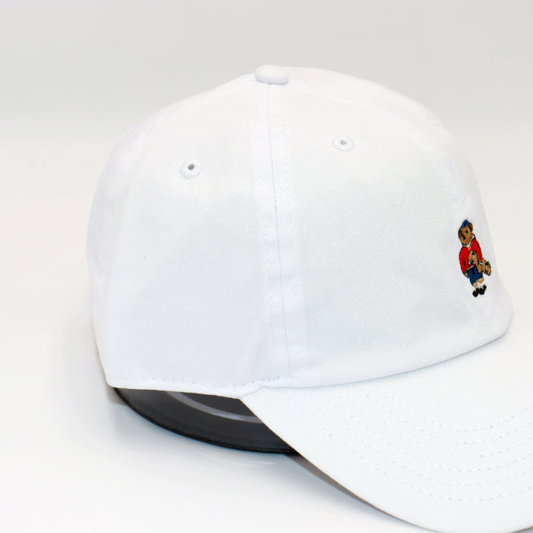 ROSTER BEAR SK8 DAD CAP - WHITE