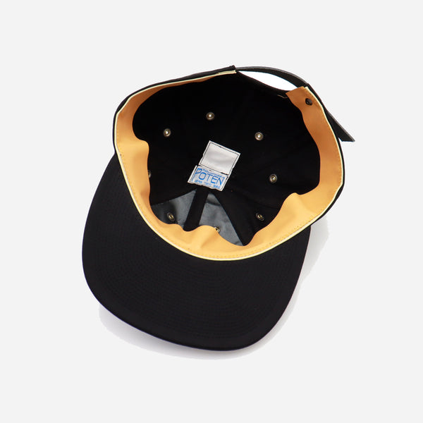 TETORON COTTON CAP - BLACK