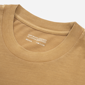 Lady White Co. - ATHENS T-SHIRT - MUSTARD PIGMENT -  - Alternative View 1