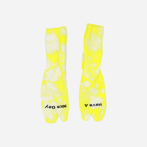 Rostersox - TABI TIE DYE SOCK - YELLOW -  - Main Front View