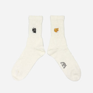 Rostersox - B TIGER SOCK - WHITE -  - Main Front View