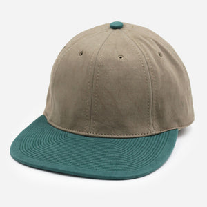 Poten - COTTON WASHER CAP - GREY/GREEN -  - Main Front View