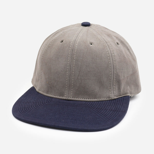 COTTON WASHER CAP - GREY/NAVY